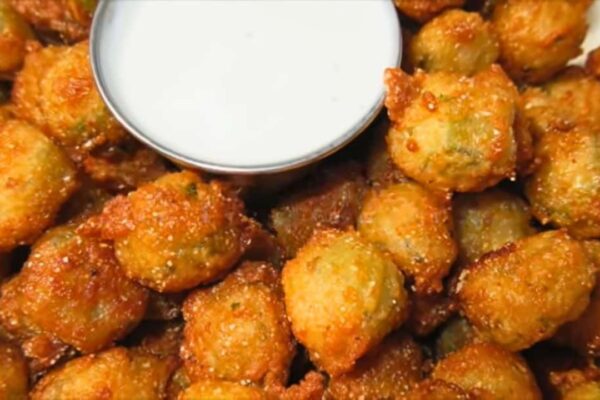 Easy Fried Okra, homemade and freshly served