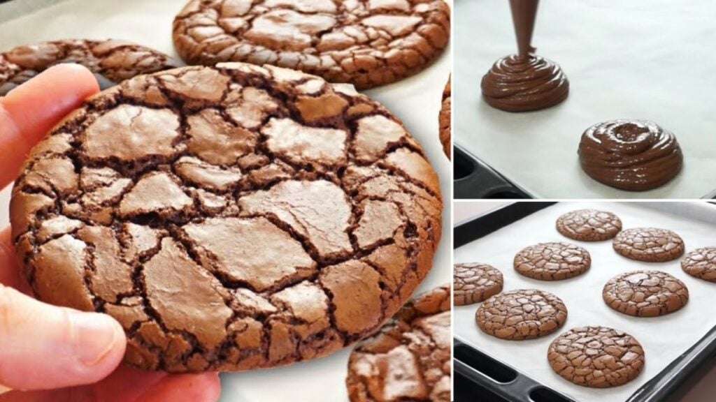 5-Minute Fudgy Brownie Cookies, homemade and freshly served