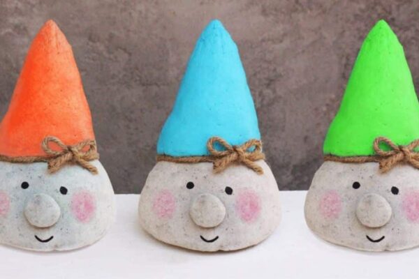 Finished Easy DIY Paper & Cement Gnome For the Garden, a completed DIY project
