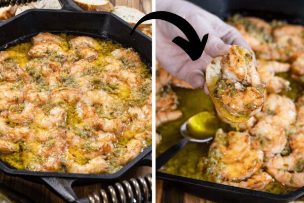 Easy Garlic Butter Smoked Shrimp, homemade and freshly served