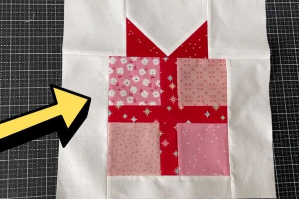 Finished Simple Gift Quilt Block Sewing, a completed DIY project