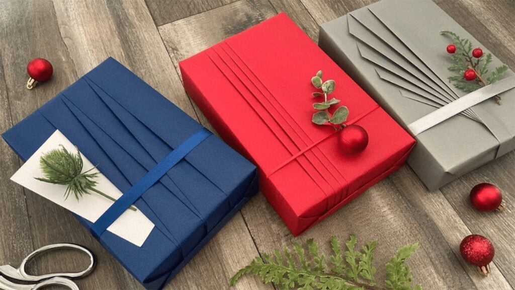 Easy Pleated Gift-Wrapping Hack, homemade and freshly served