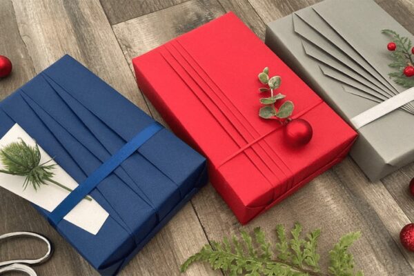 Easy Pleated Gift-Wrapping Hack, homemade and freshly served