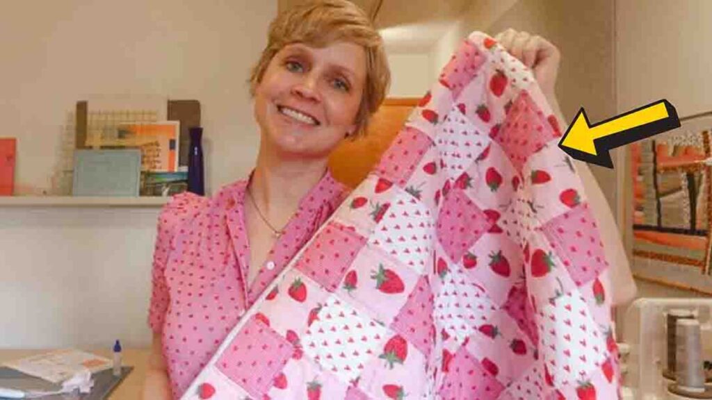 Finished Easy Gingham Squares Quilt, a completed DIY project