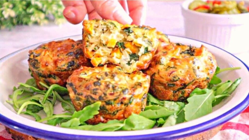 15-Minute Gluten-Free Cheese & Veggie Muffins, homemade and freshly served