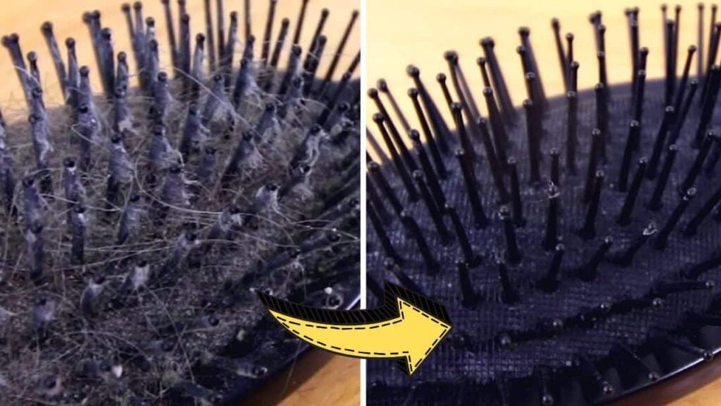 Finished 5-Minute Hairbrush Cleaning Hack, a completed DIY project