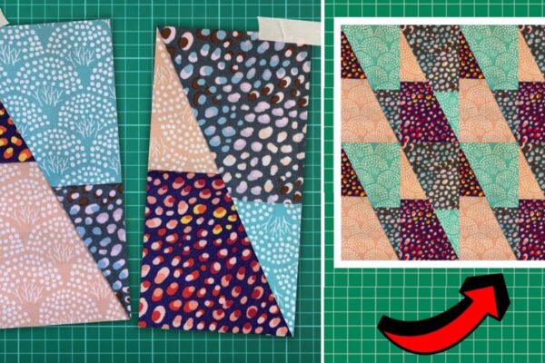 Finished Beginner-Friendly Half-Rectangle Triangles, a completed DIY project