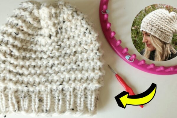 Finished How to Loom Knit a Simple Hat, a completed DIY project