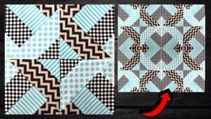 Easy Jelly Roll Hidden Wells Quilt Block, homemade and freshly served