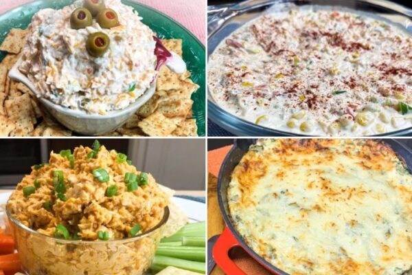 4 Easy Holiday Dips & Spreads, homemade and freshly served