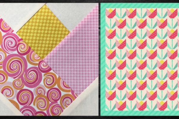 Finished a Holland Tulip Quilt Block, a completed DIY project