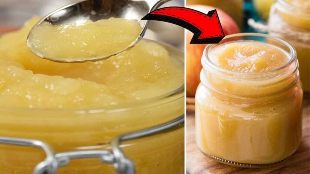 Easy 2-Ingredient Homemade Applesauce, homemade and freshly served