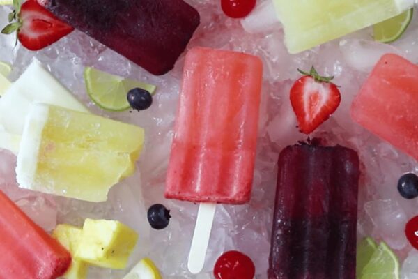 10-Minute Homemade Boozy Popsicles, homemade and freshly served