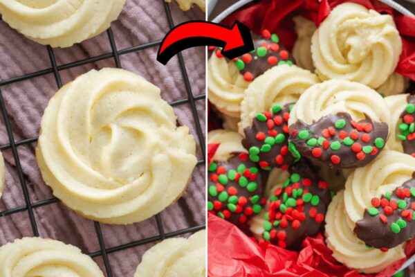 Easy Homemade Butter Cookies, homemade and freshly served