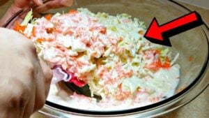 Easy Homemade KFC Style Coleslaw, homemade and freshly served