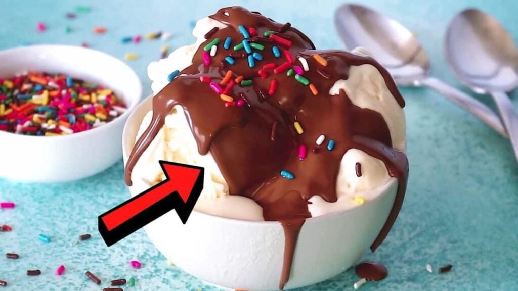 Easy 2-Ingredient Homemade Magic Chocolate Shell, homemade and freshly served
