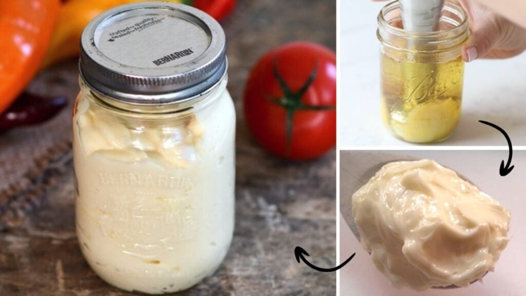 Homemade Mayonnaise, homemade and freshly served