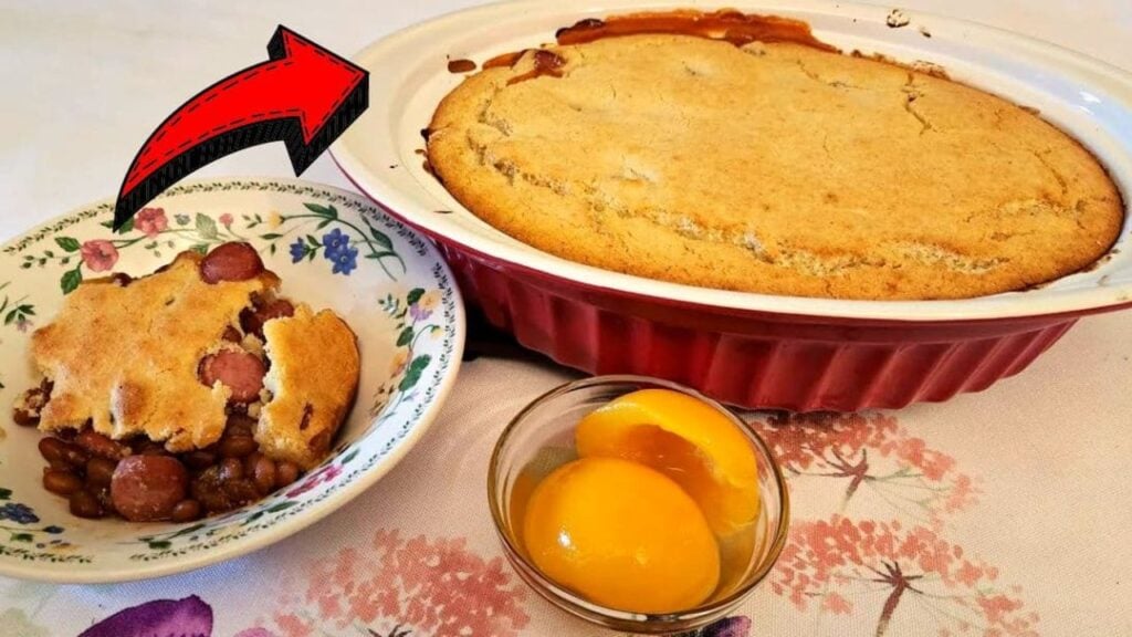 Inexpensive & Simple Hot Dog Casserole, homemade and freshly served