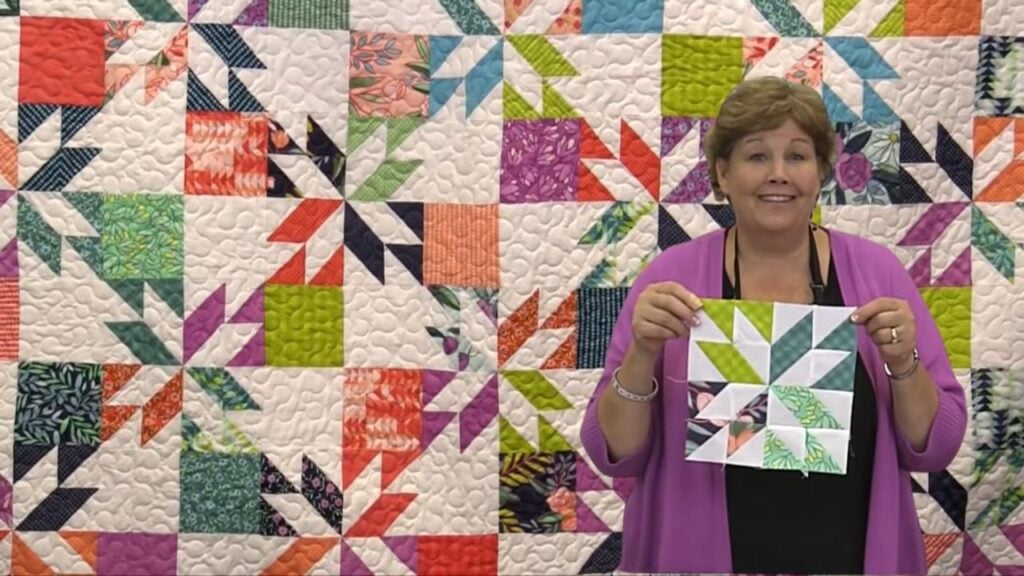 Finished Easy Hunter’s Star Quilt, a completed DIY project