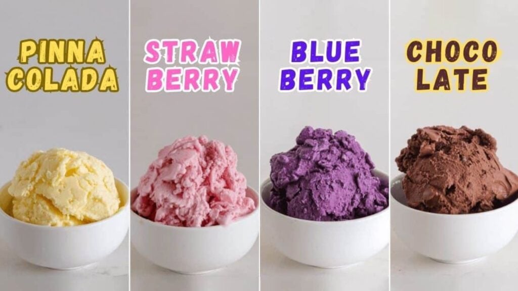 4 Easy Ice Cream Recipes in Under 20 Minutes, homemade and freshly served