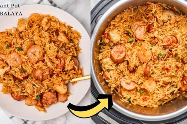 Quick & Easy Instant Pot Jambalaya, homemade and freshly served
