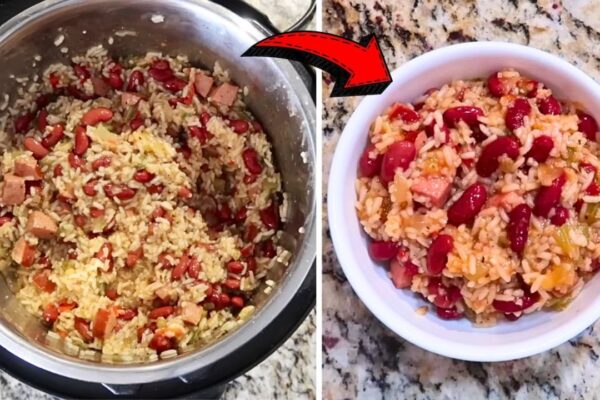 Easy 30-Minute Instant Pot Red Beans & Rice, homemade and freshly served