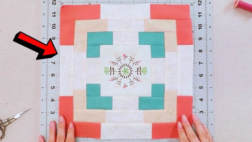 Finished Iris Quilt Block w/ a Fussy Cut Center, a completed DIY project