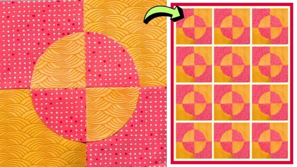 Finished “It Takes Two” Quilt Block, a completed DIY project