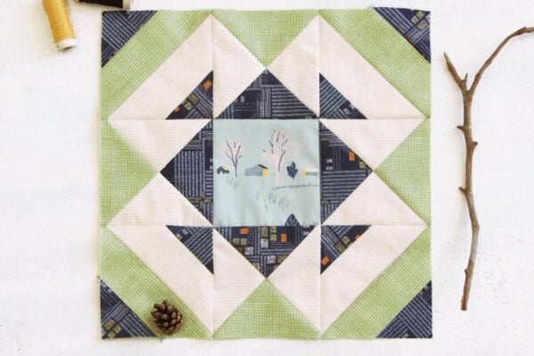 Finished a Jackknife Quilt Block, a completed DIY project