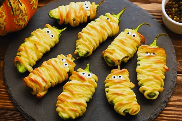 Easy Jalapeño Popper Mummies, homemade and freshly served