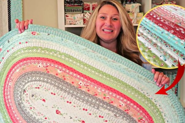 Easy Jelly Roll Rug Sewing, homemade and freshly served