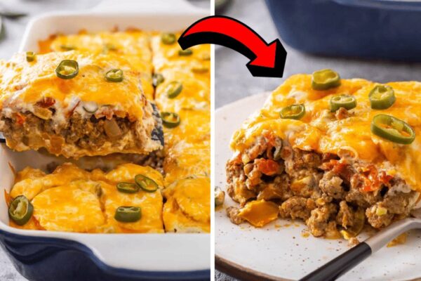 Easy John Wayne’s 1979 Casserole, homemade and freshly served