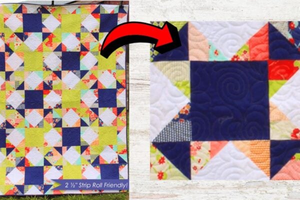 Easy Key Lime Pie Quilt Block, homemade and freshly served