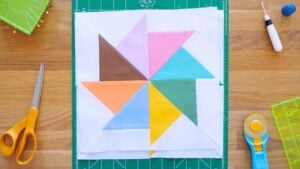 Finished Easy Kindred Pinwheels Quilt, a completed DIY project