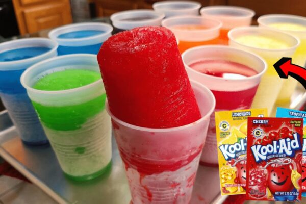 Easy Kool-Aid Frozen Cups, homemade and freshly served