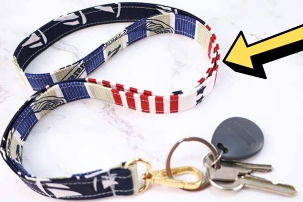Finished 10-Minute Lanyard Sewing, a completed DIY project