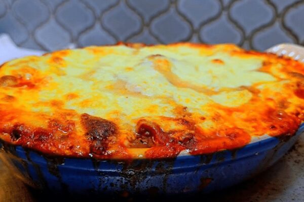 Easy Homemade Lasagna for Two, homemade and freshly served