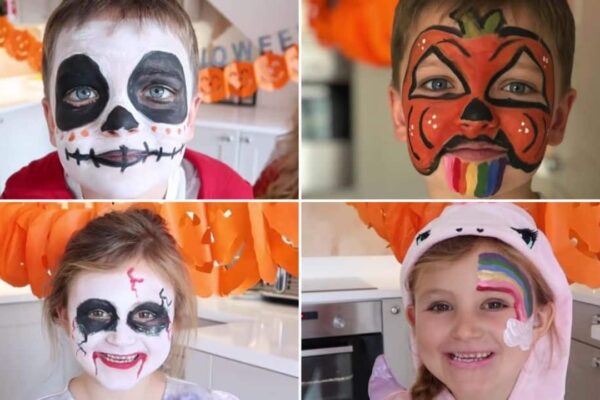 Finished 4 Last-Minute Halloween Face Paint For Kids, a completed DIY project