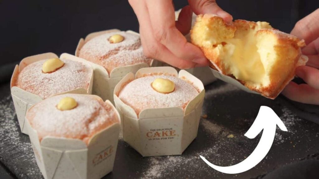 Easy Lava Mini Chiffon Cake, homemade and freshly served
