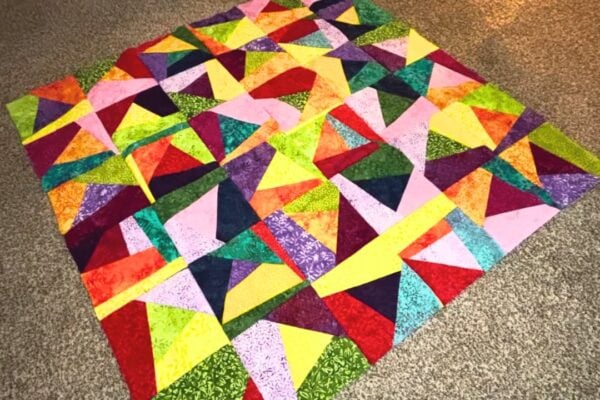 Easy Layer Cake Quilt for Beginners, homemade and freshly served