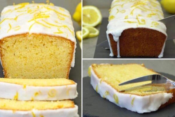 Easy & Delicious Lemon Loaf Cake, homemade and freshly served