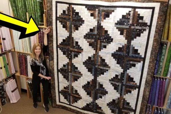 Finished the Ultimate Log Cabin Quilt, a completed DIY project