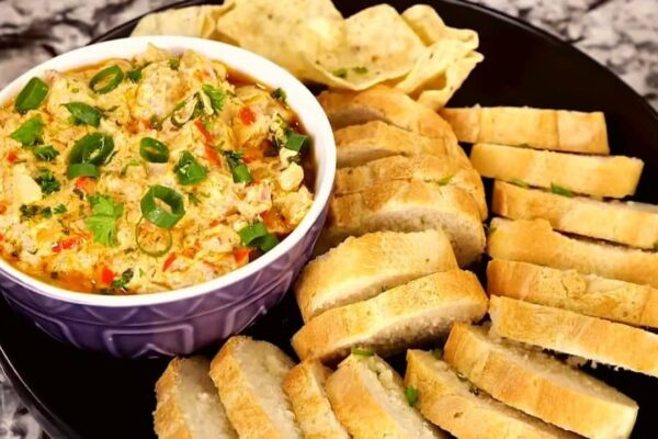 Easy 10-Minute Louisiana Shrimp Dip, homemade and freshly served