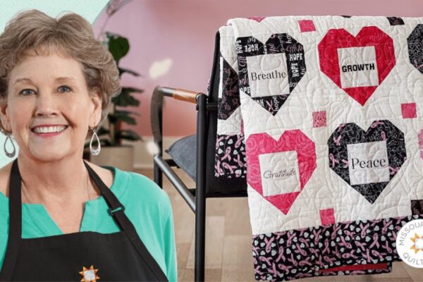 Finished Easy Lovely Words Quilt, a completed DIY project