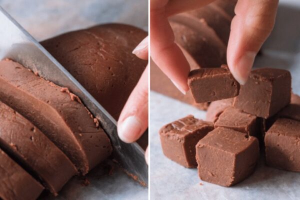 Easy Mackinac Island Fudge, homemade and freshly served