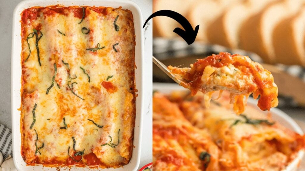 Family-Favorite Manicotti, homemade and freshly served