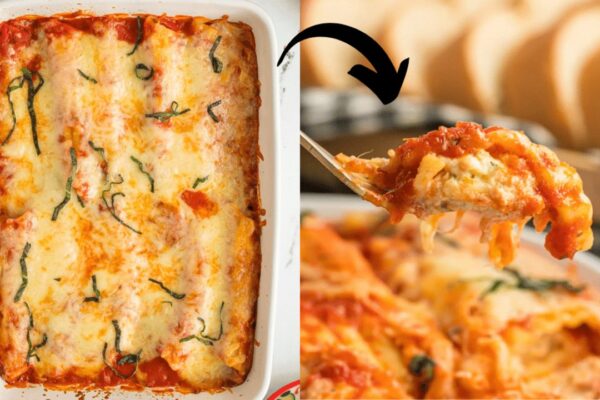 Family-Favorite Manicotti, homemade and freshly served