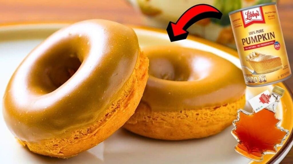 Easy Maple-Glazed Pumpkin Donuts, homemade and freshly served