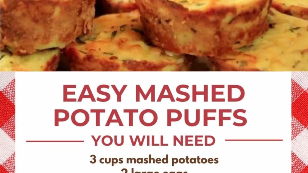 Easy Mashed Potato Puffs, homemade and freshly served