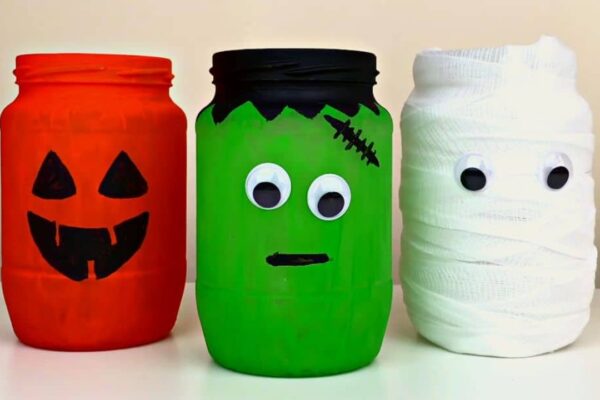 Finished 3 Simple DIY Halloween Mason Jar Craft, a completed DIY project